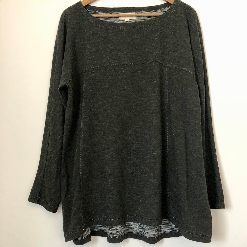 Max Studio Weekend Dark Gray Tunic Medium
